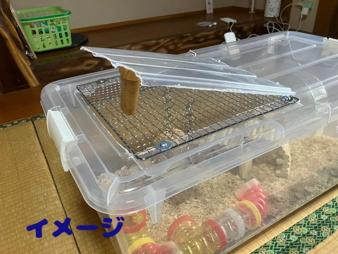 ②【超お得3個セット】広い大きい快適なハムスターケージ ゲージ【DIY】給水器付