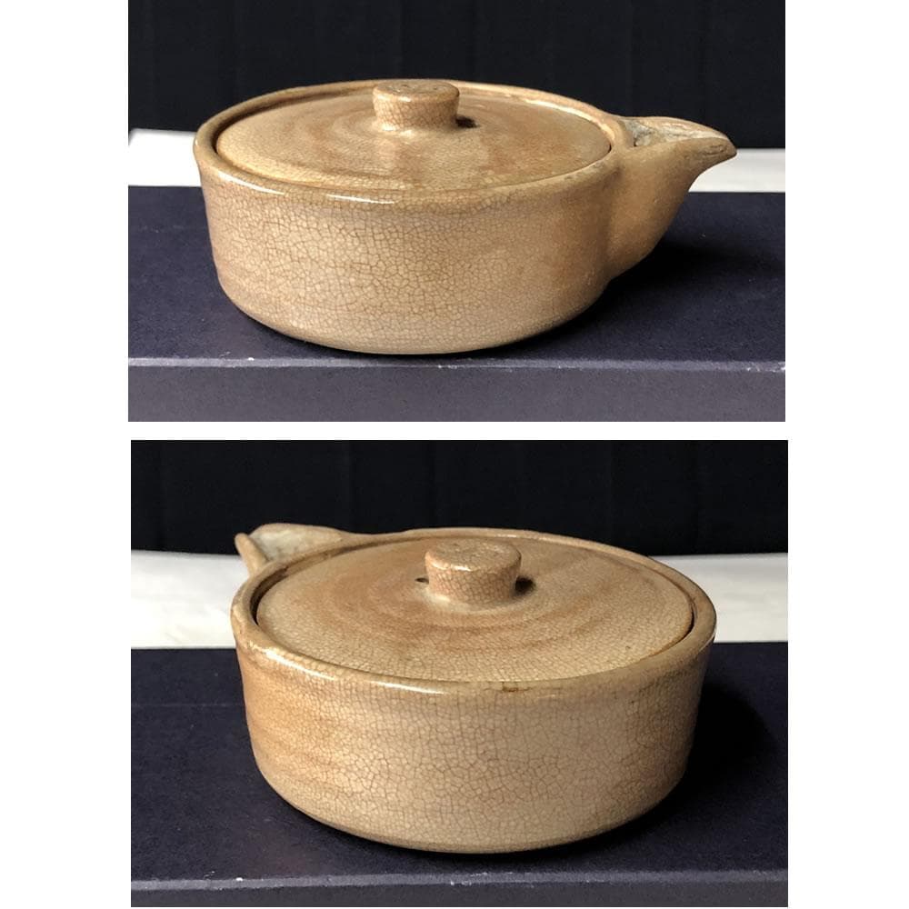 w083 田原陶兵衛 萩焼 宝瓶 合わせ箱 急須 煎茶道具 茶道具