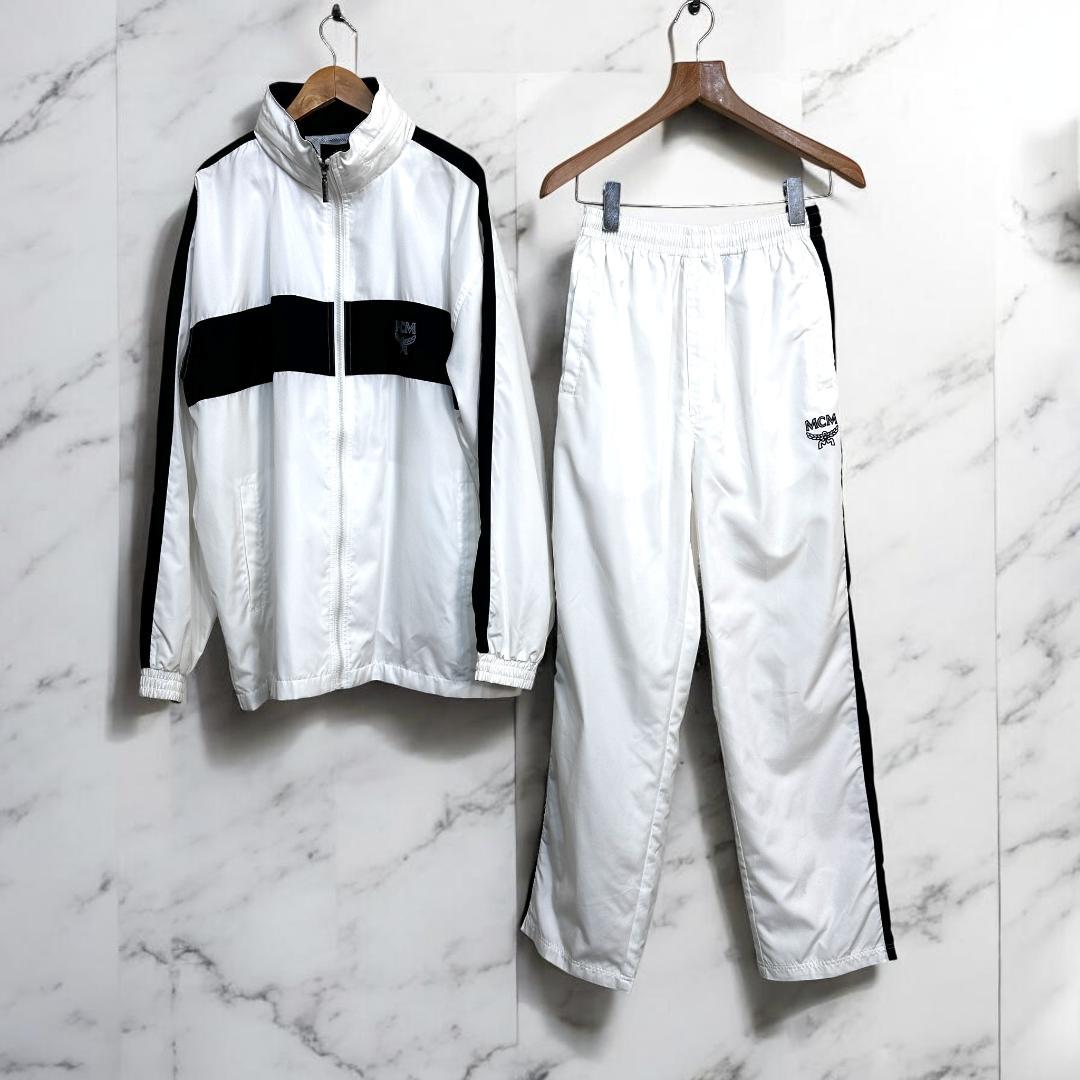 MCM Pants Set, White, Size M　we0404