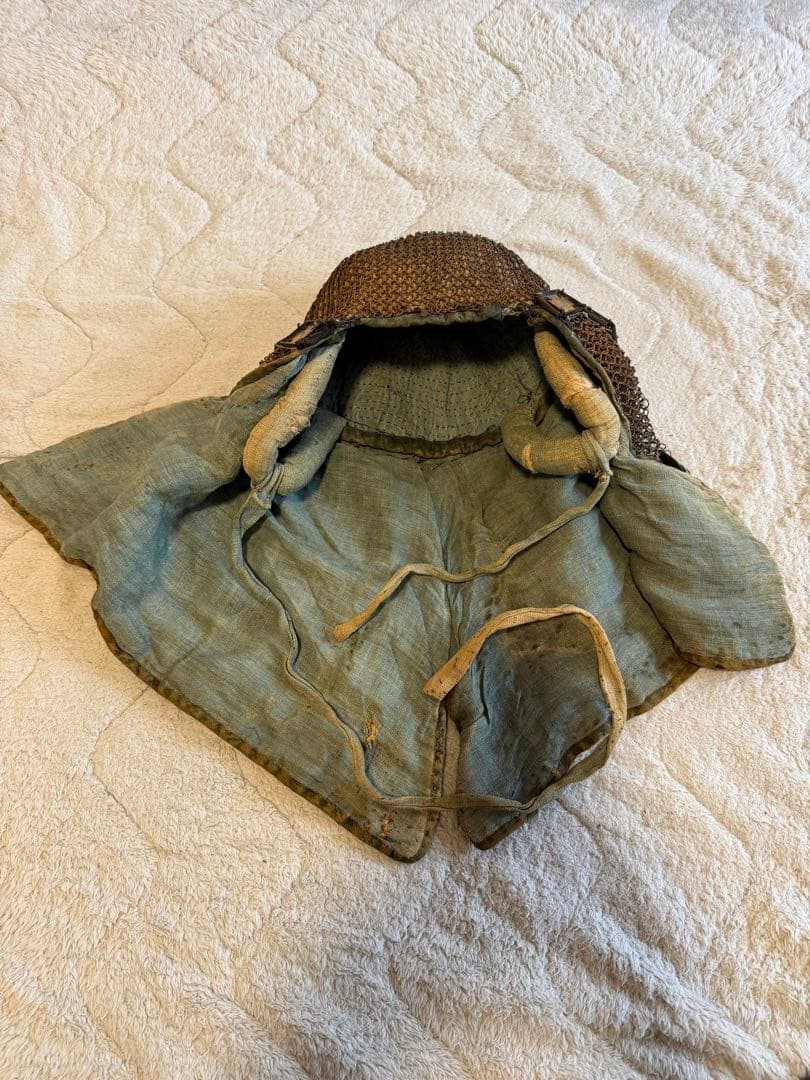 ⭕️ 江戸時代　鎖帷子　【鎖頭巾】　幕末　新撰組　忠臣蔵