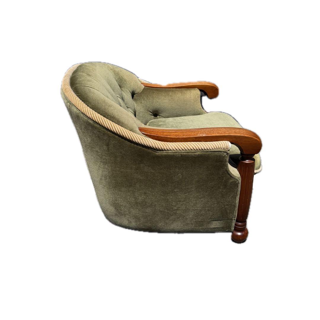 「美品」　高級品　送料込み　ナガノインテリア工業　1人がけソファ