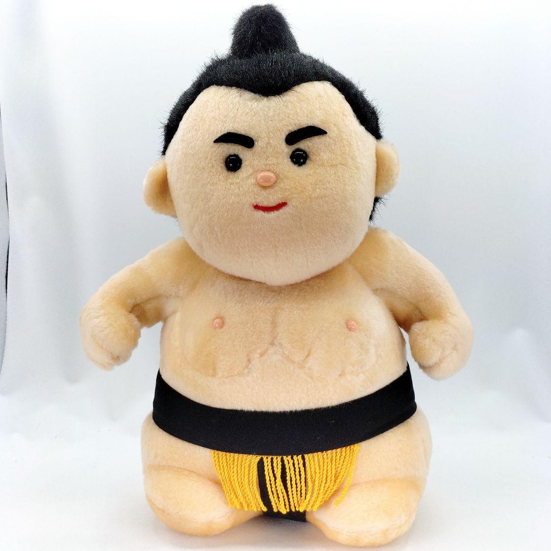 未使用 特大 力士 ぬいぐるみ 相撲 人形 全長約37cm