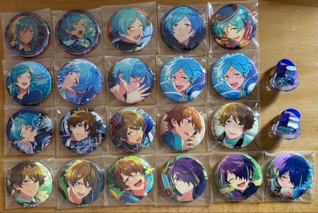 あんさんぶるスターズ あんスタ 缶バッジ リングライト 奏汰 翠 忍