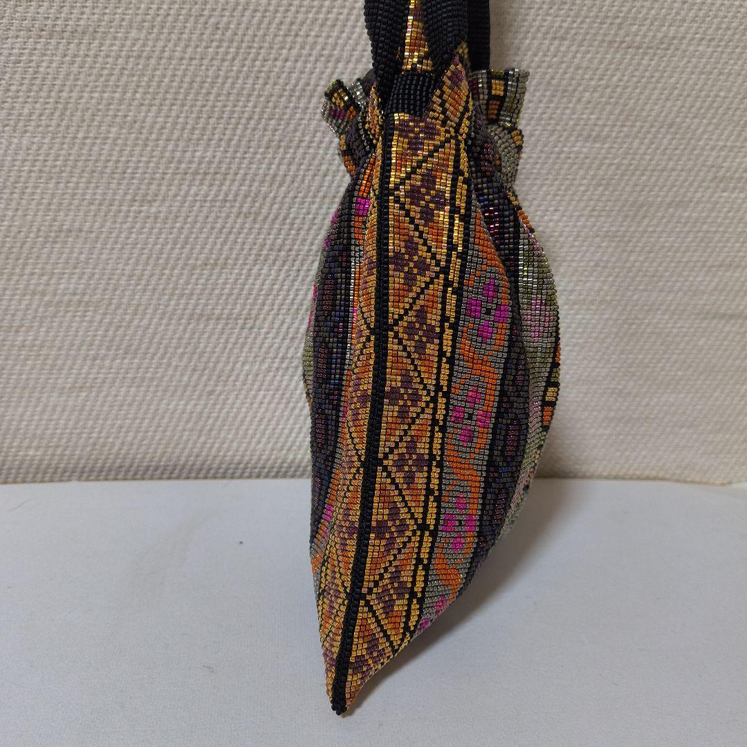 ビーズ 手織り バッグ 新品未使用 パーティ用 ハンドメイド 9-20
