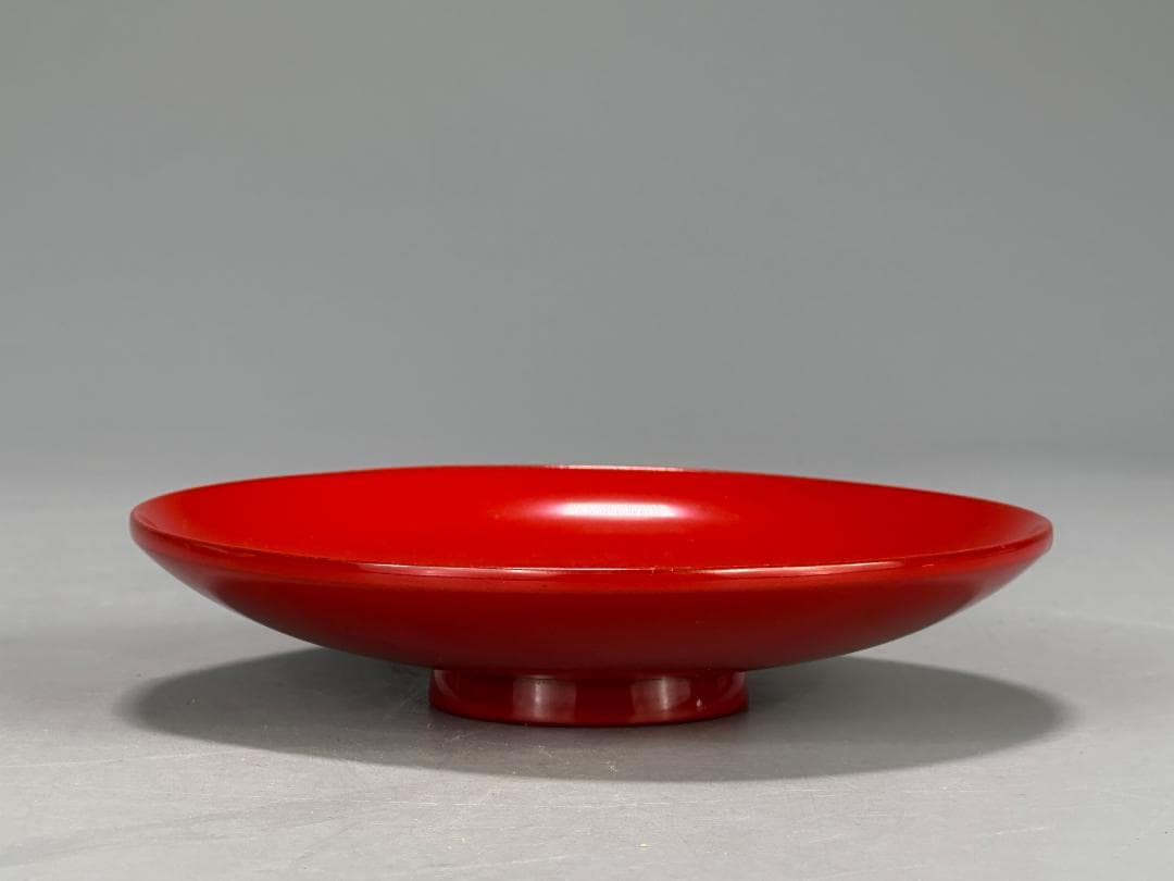 26.1.29-1 堅地屋清兵衛 利休形朱引盃 5客 共箱