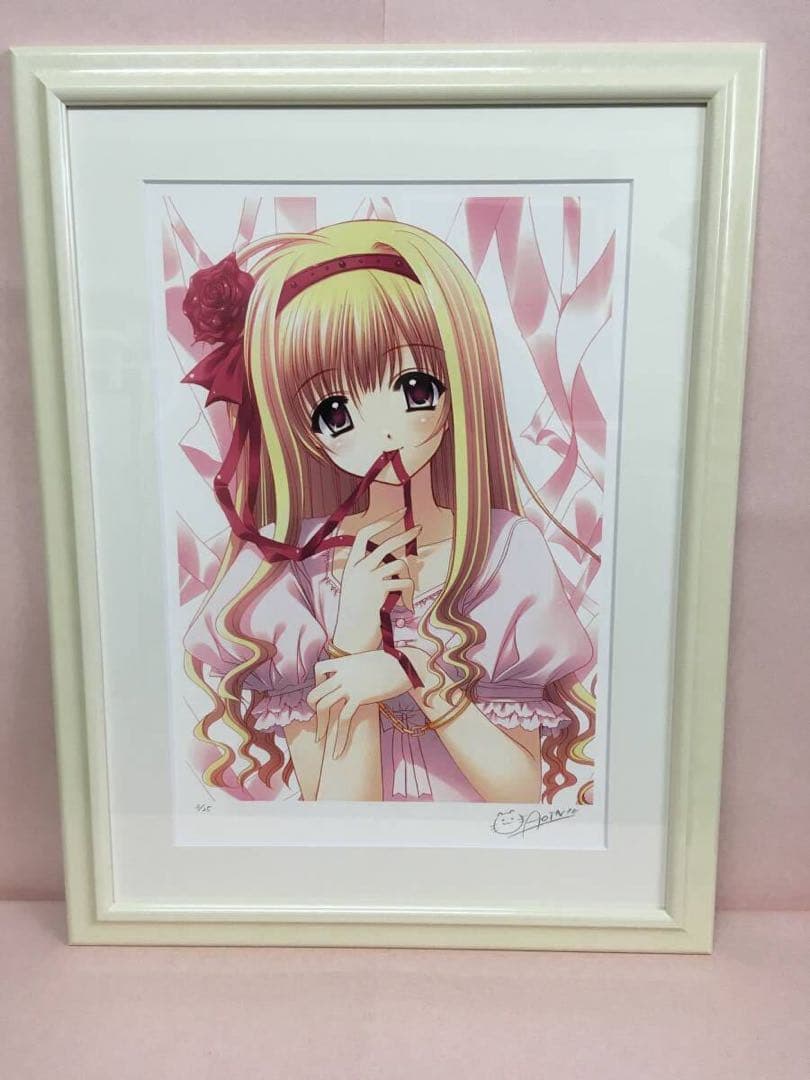 版画　西又葵 サイン　ミクスドメディア　アールビバン 複製原画　リトグラフ