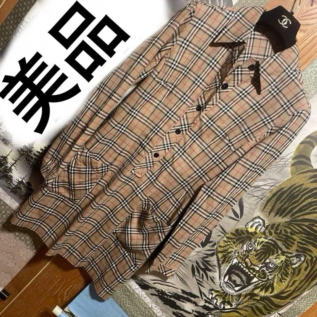 BURBERRY バーバリー　ミニワンピース　ワンピース　長袖シャツ　 M