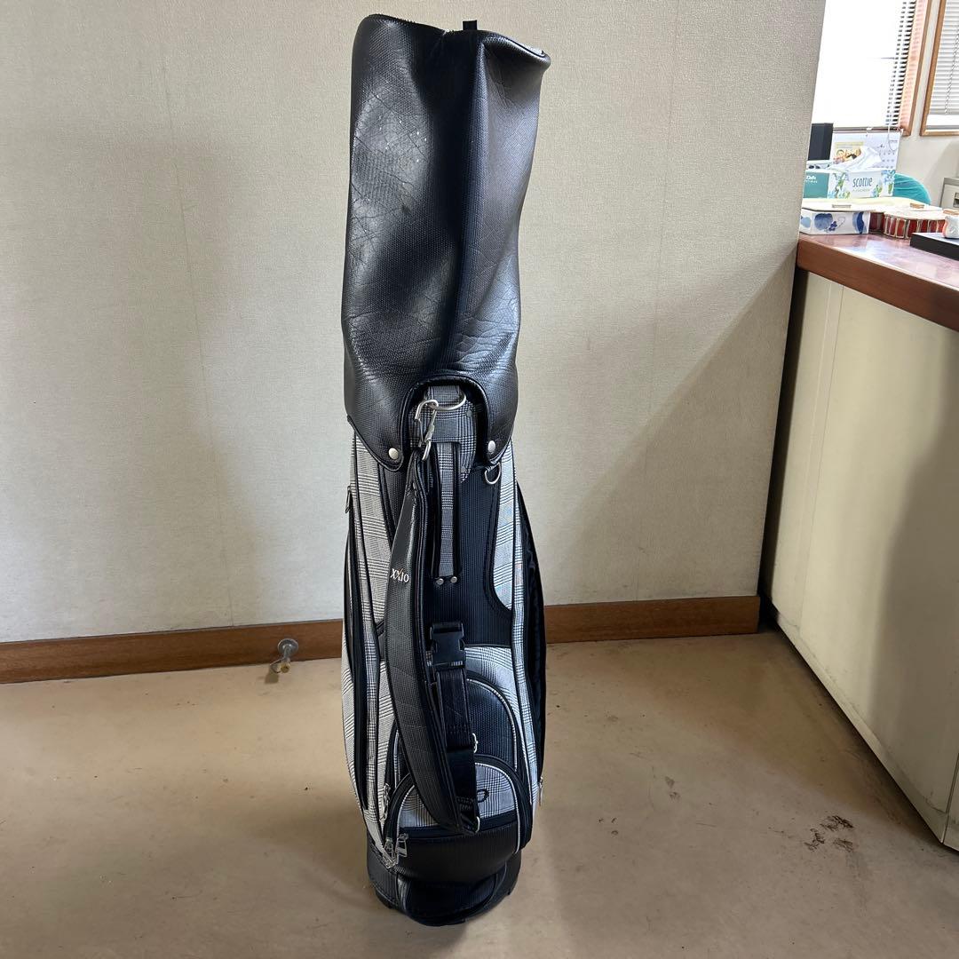 XXIO キャディバッグ チェック柄 グレー・ブラック