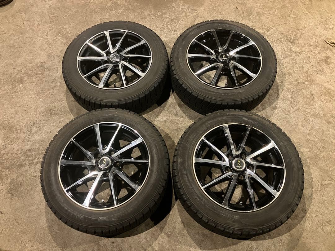 鎌ヶ谷 195/60R16 DUNLOP スタッドレス 4本 Workホイール