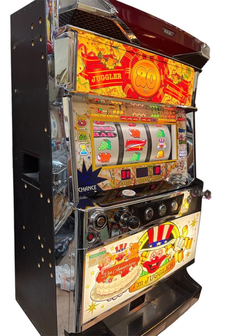 【猿吉様送料込】アイムジャグラーEX 20th 白パネル パチスロ 実機