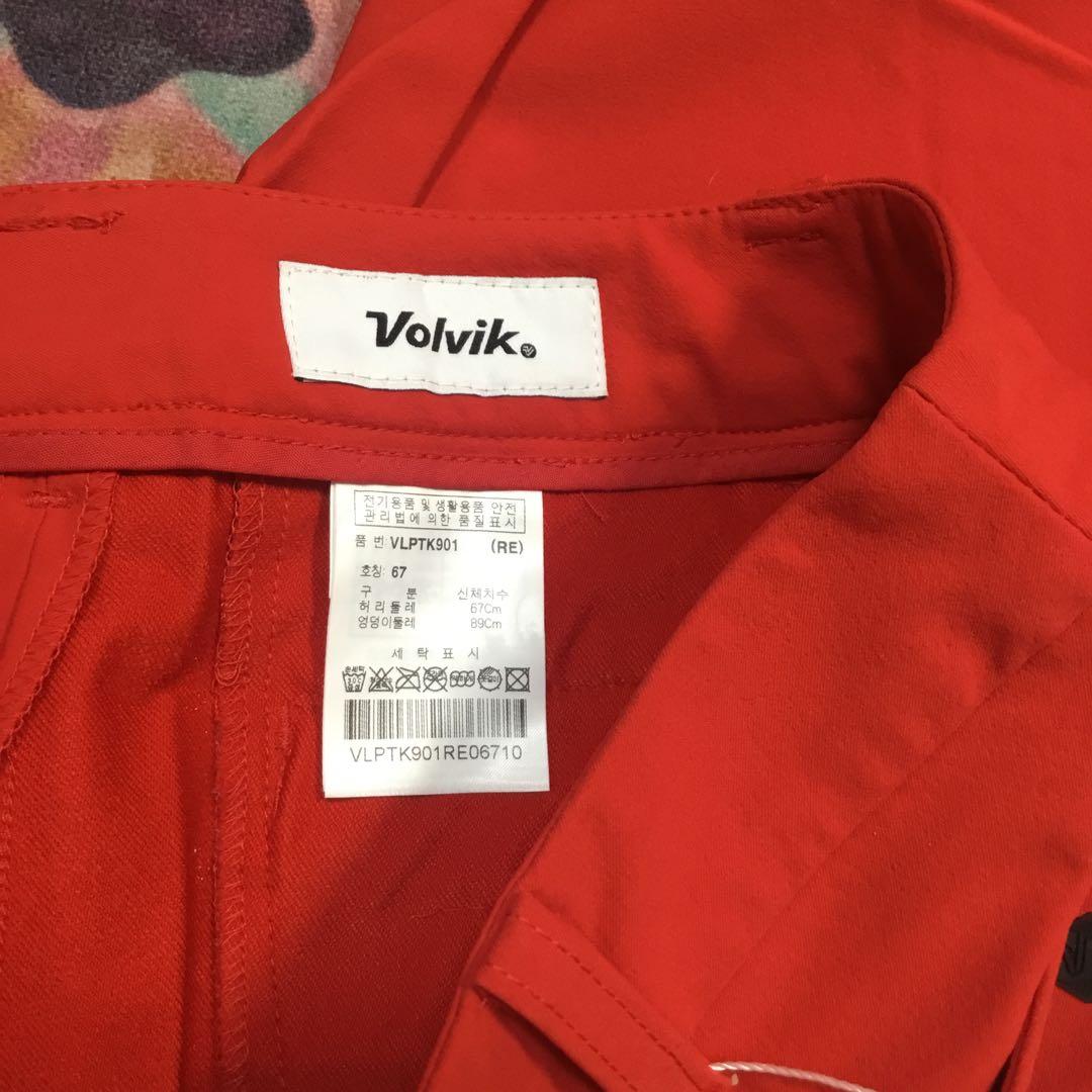 タグ付け☆ レディース ゴルフパンツ レッド　サイズM