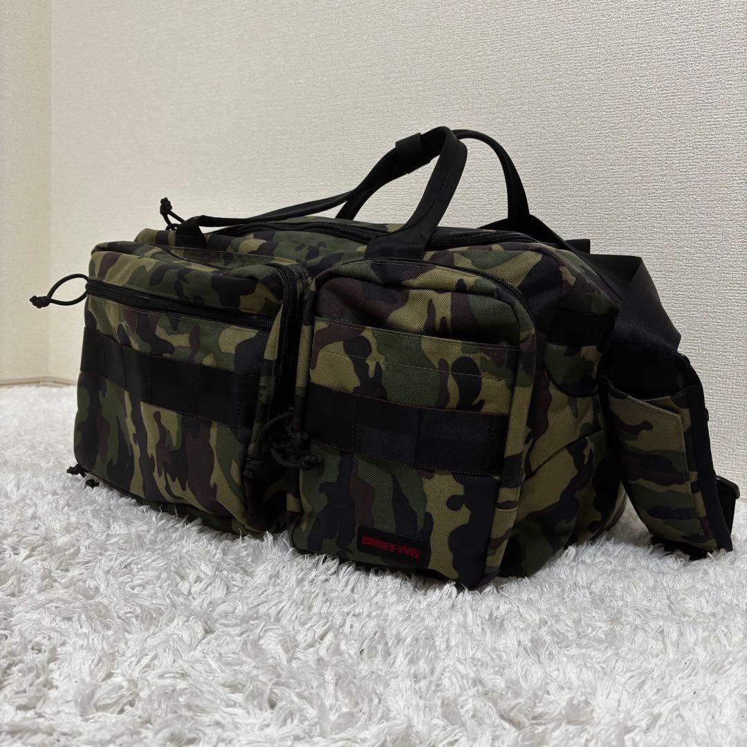 ✨美品✨ブリーフィング BRIEFING ゴルフ ボストンバッグ 迷彩 多機能