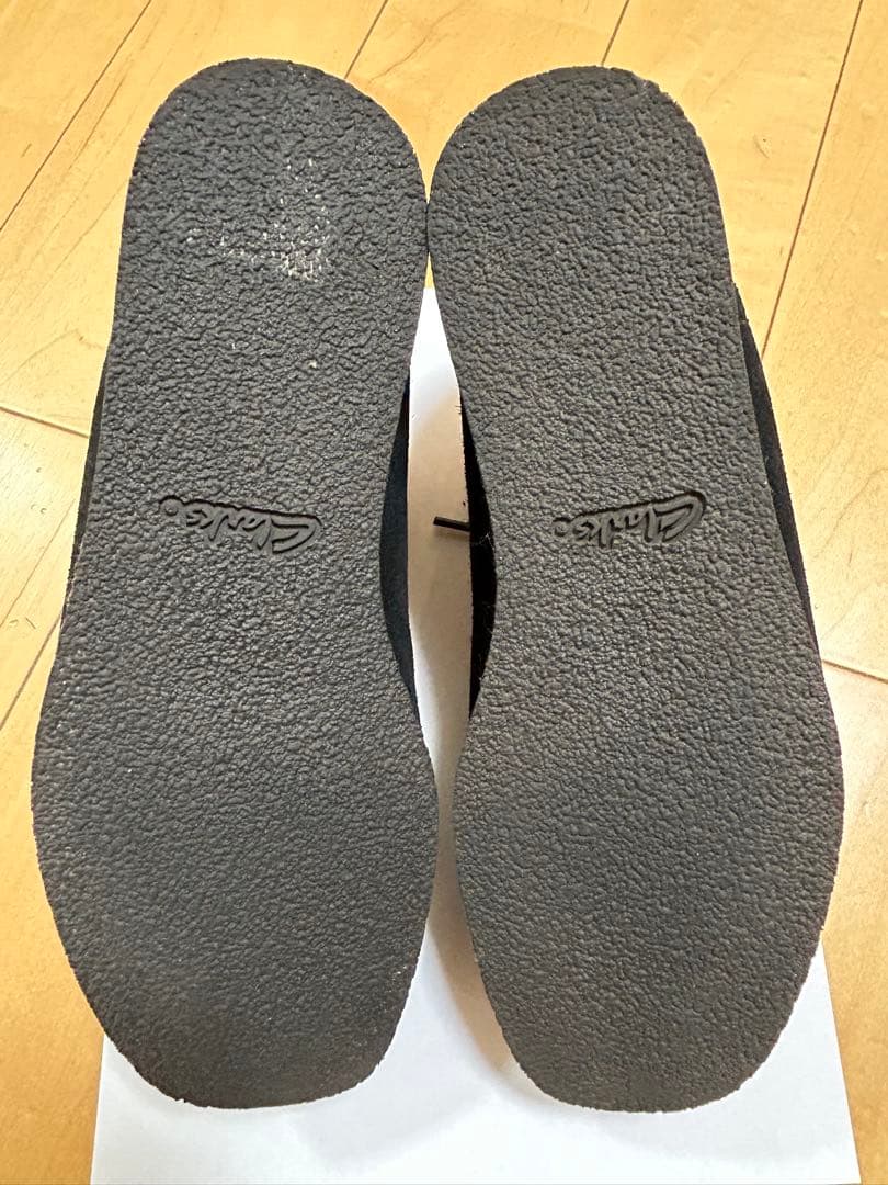 【美品】デッキシューズ モカシン ワラビー ブラックスエード　レディース