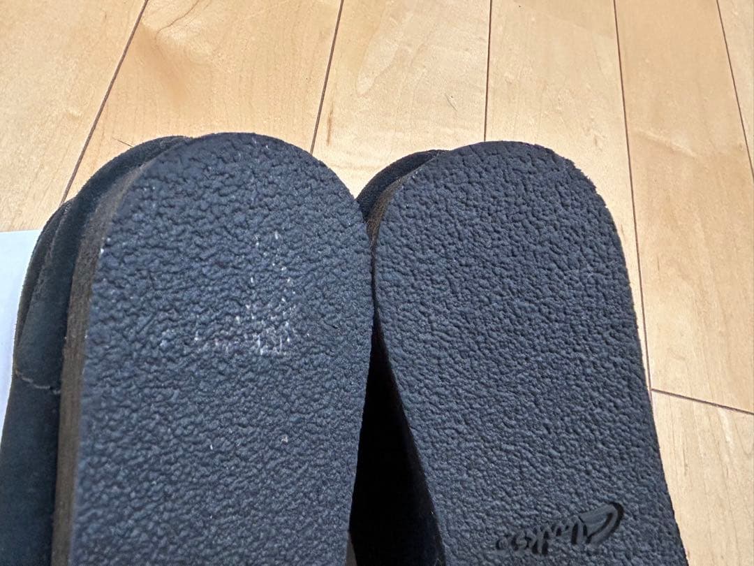 【美品】デッキシューズ モカシン ワラビー ブラックスエード　レディース