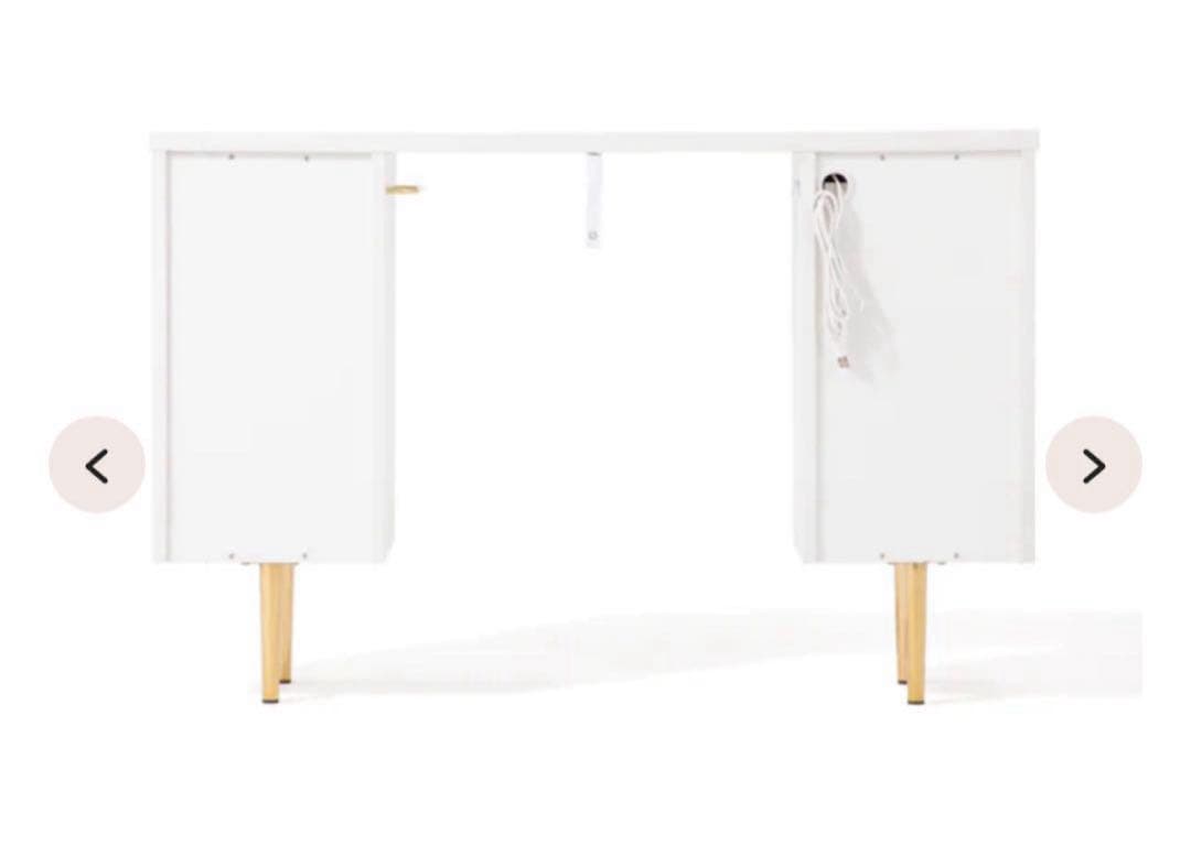 Francfranc エルドラド　コスメデスク　ドレッサー 追加デスク付き