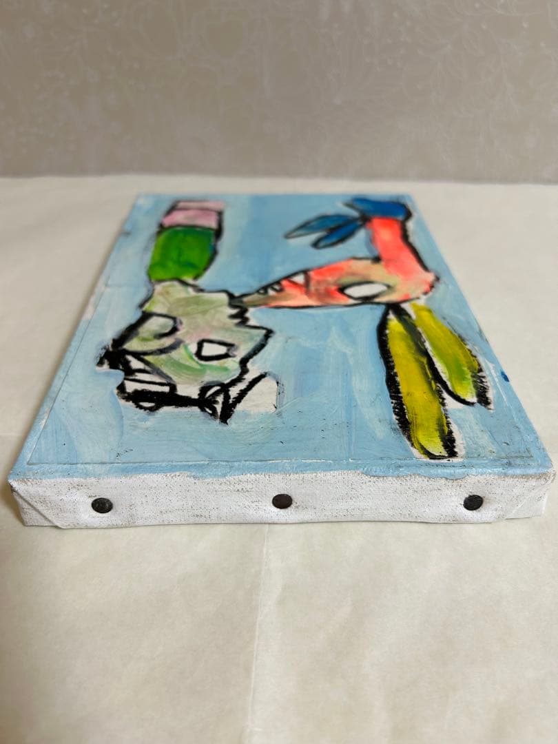 エディ・ドミニク・デュビアン　子供と怪獣　原画　キャンバスアート　エイチピーデコ