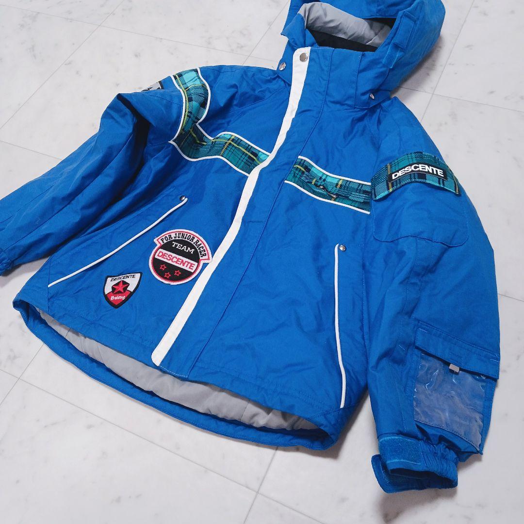 DESCENTE　ヒートナビ　スキーウェア　130 スノボ 上下 ロゴ