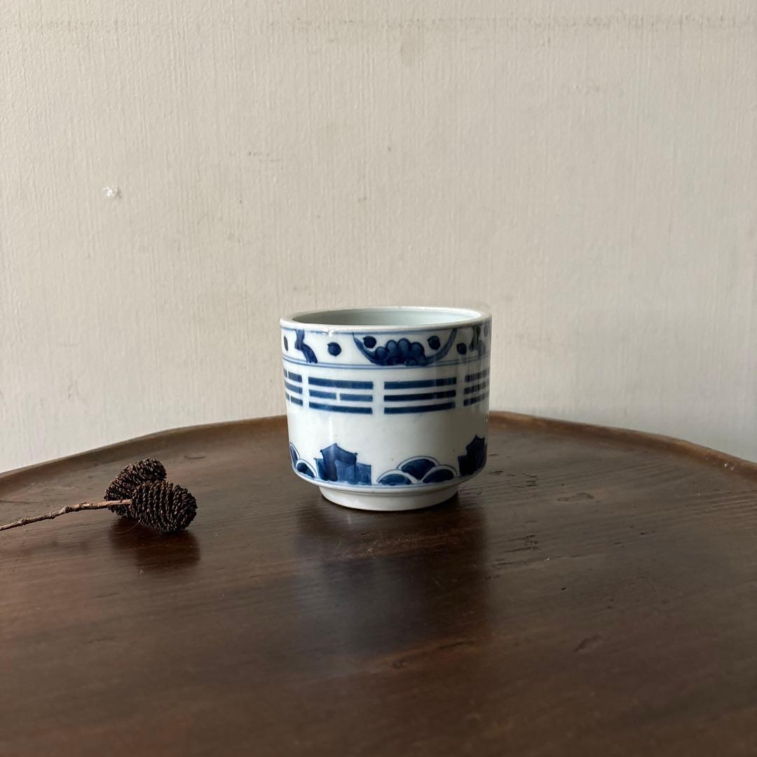 古伊万里染付　火入　江戸時代.明治　骨董品　アンティーク　古道具　白磁　李朝