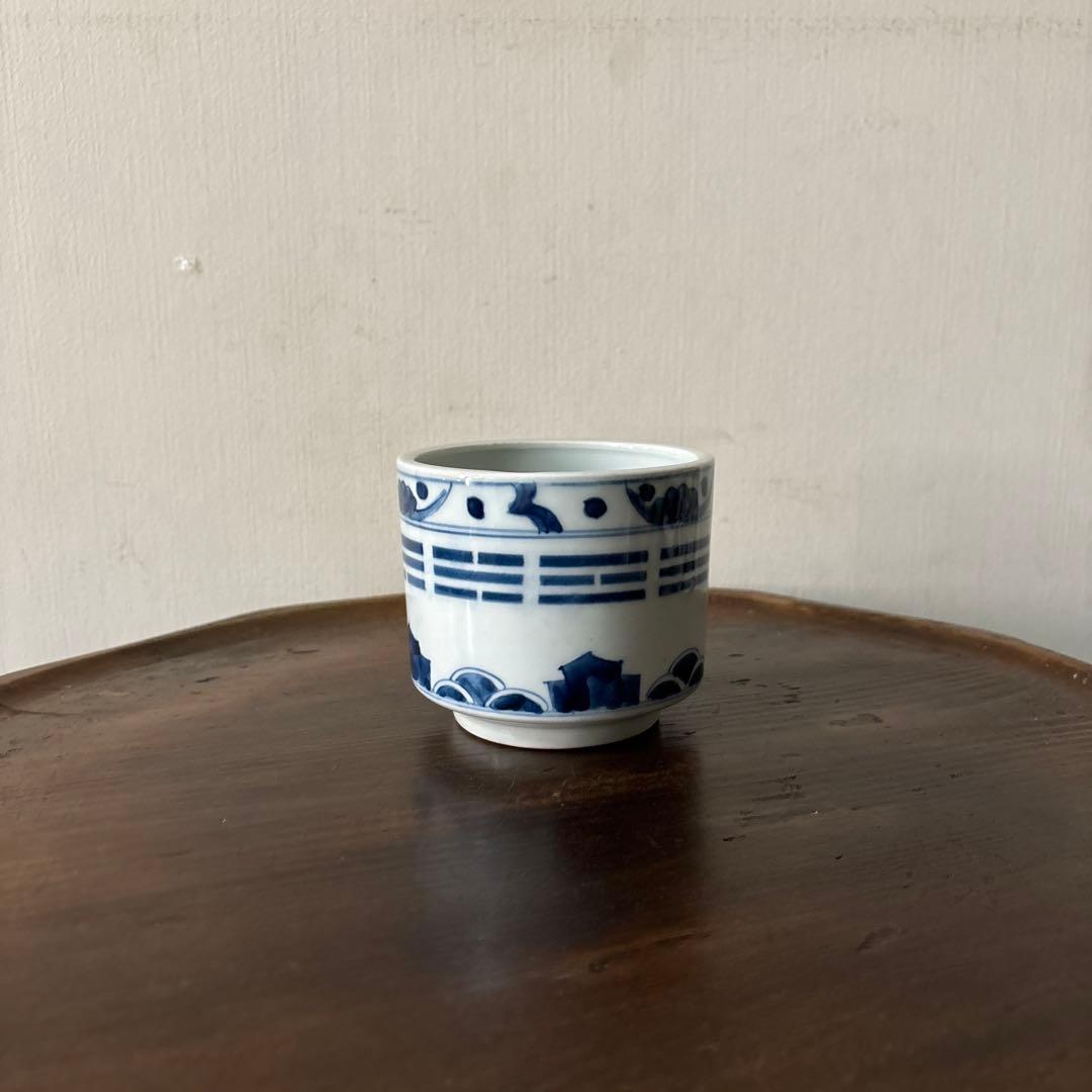 古伊万里染付　火入　江戸時代.明治　骨董品　アンティーク　古道具　白磁　李朝