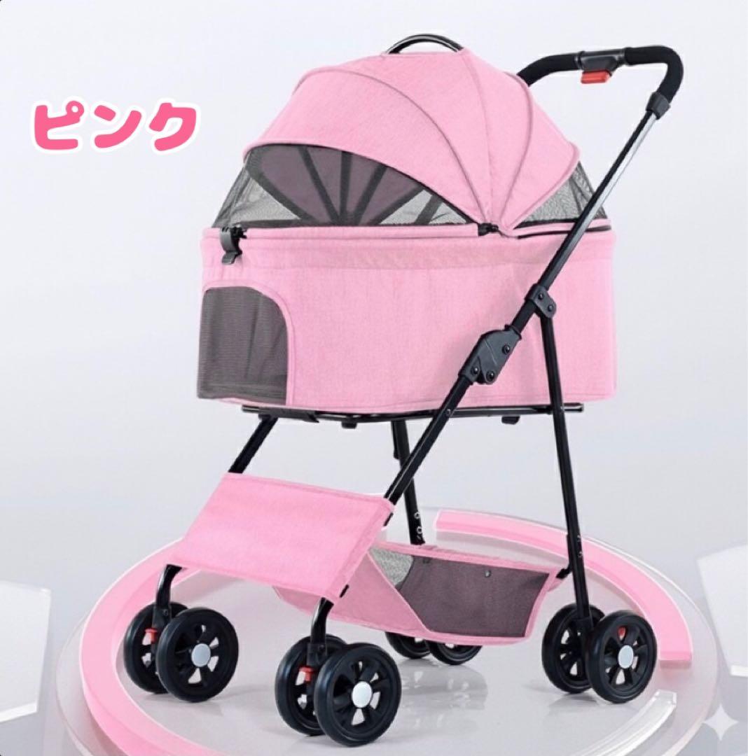 ペットカート　ブラック　犬用カート　折りたたみ　おでかけ　散歩　キャリー　犬　猫