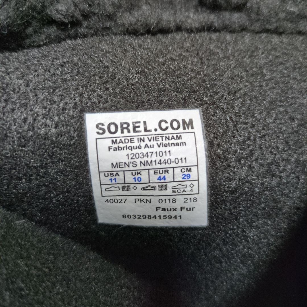 SOREL ソレル 29cm スノーブーツ 雪靴 黒 ブラック 防水