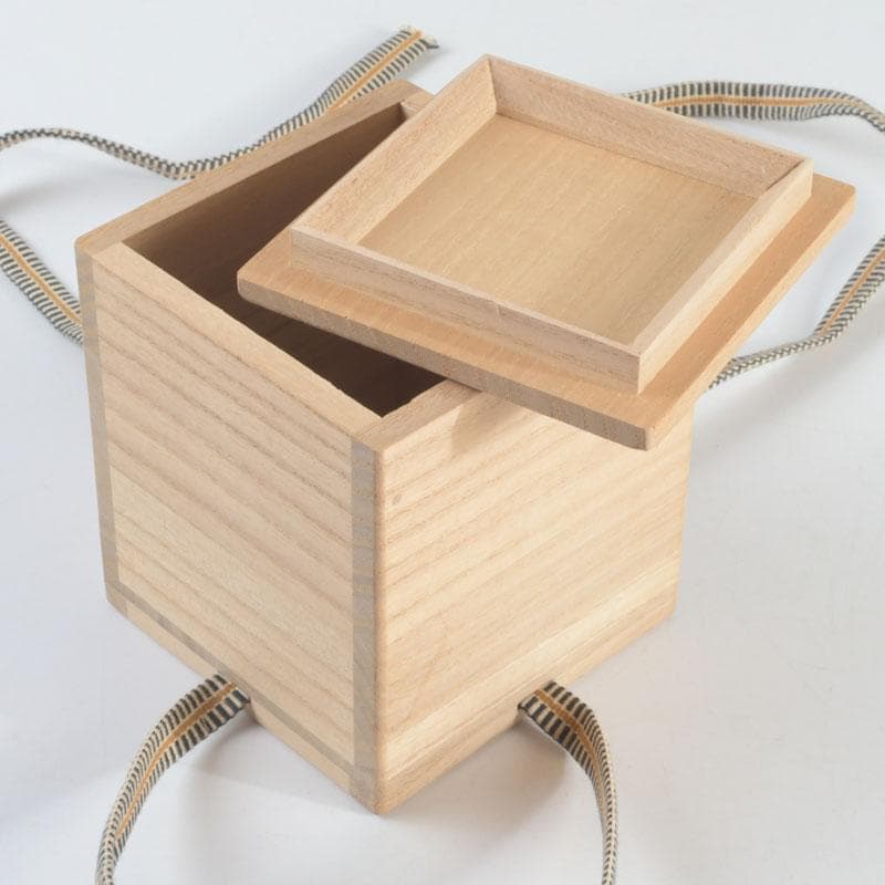 茶道具　山中塗　熊谷秀穂作　傘蒔絵　中棗　共箱　V　9489