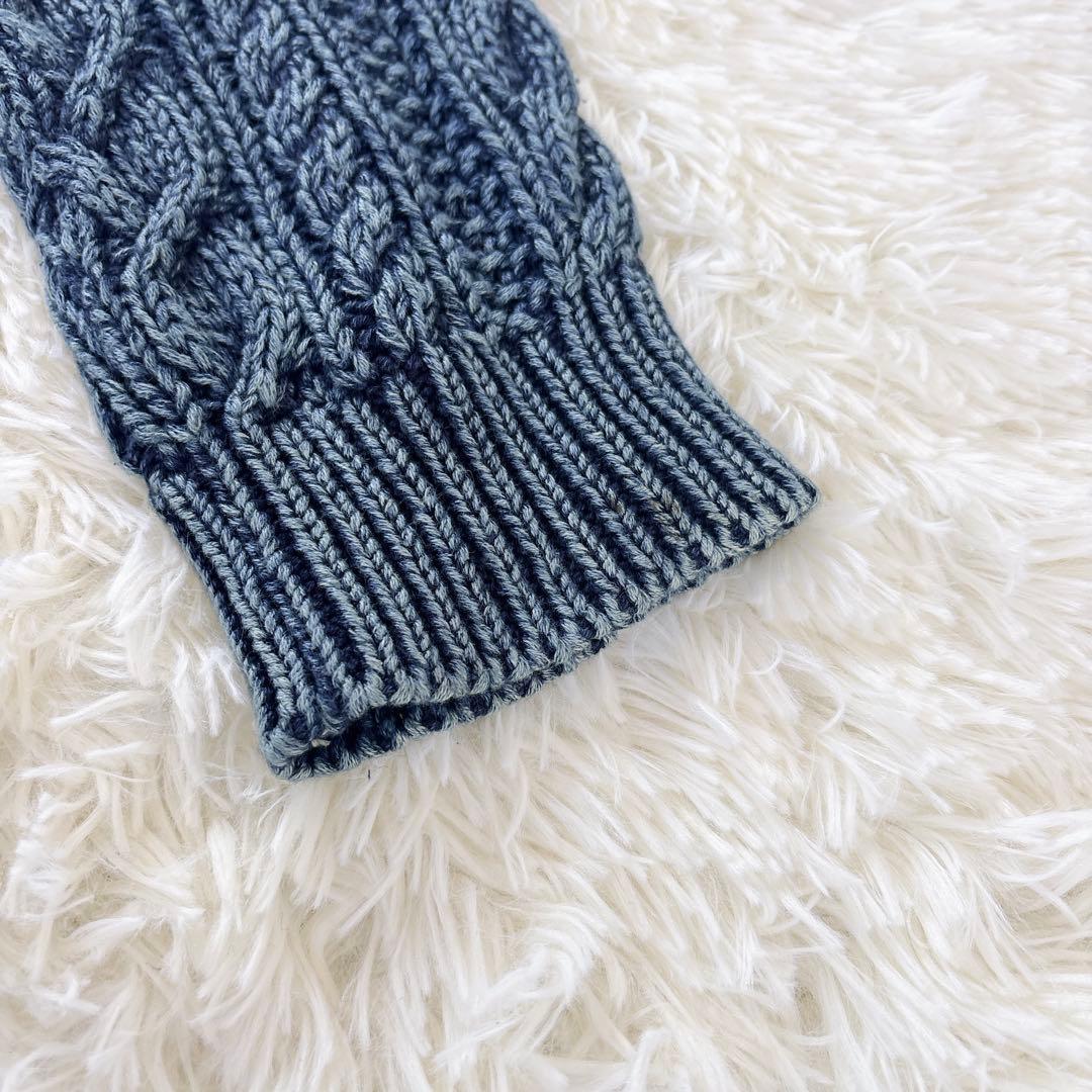 デニムアンドサプライ　ラルフローレン　ケーブルニット　メンズ　L 美品　セーター