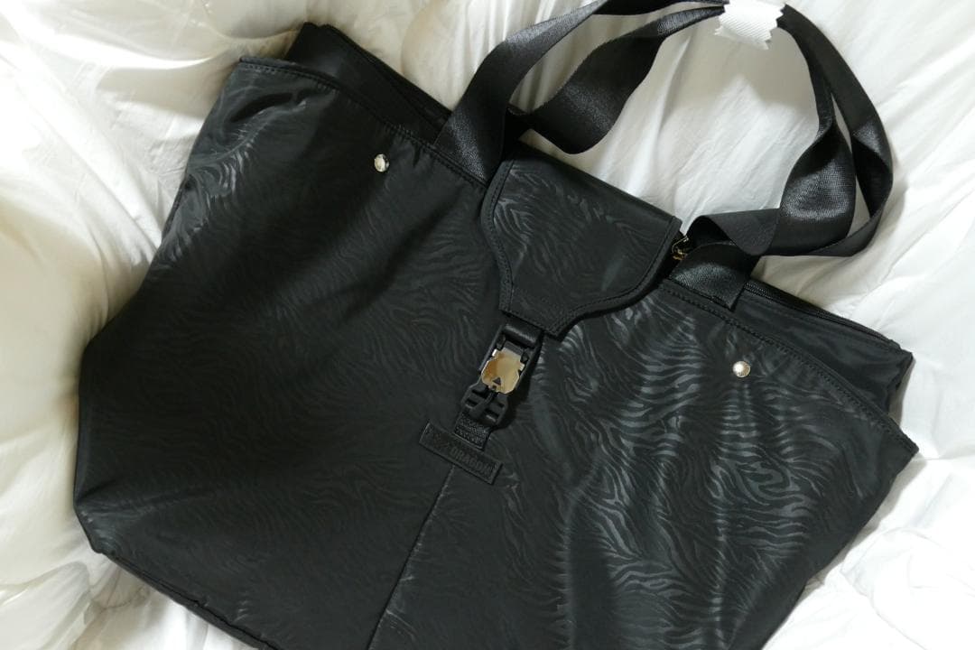 ★新品★ダンスウィズドラゴン★ゼブラ柄ボストンバッグ★BK