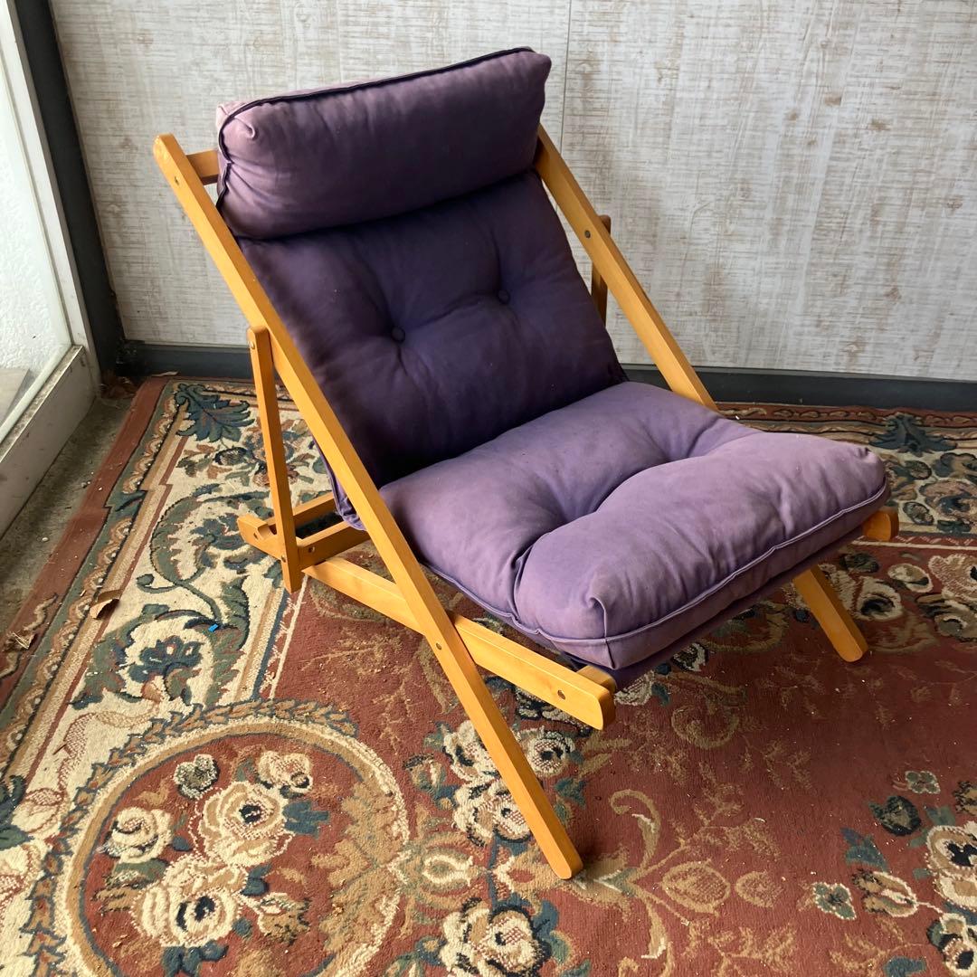 北欧レトロ 木製フレーム リクライニングチェア ラウンジチェア パーソナルチェア