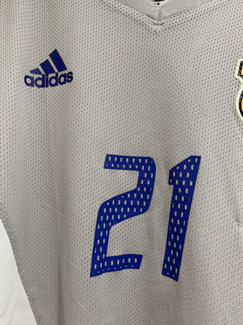 戸田和幸 21番 ユニフォーム 日本代表 2002年 日韓 w杯 アウェイ L