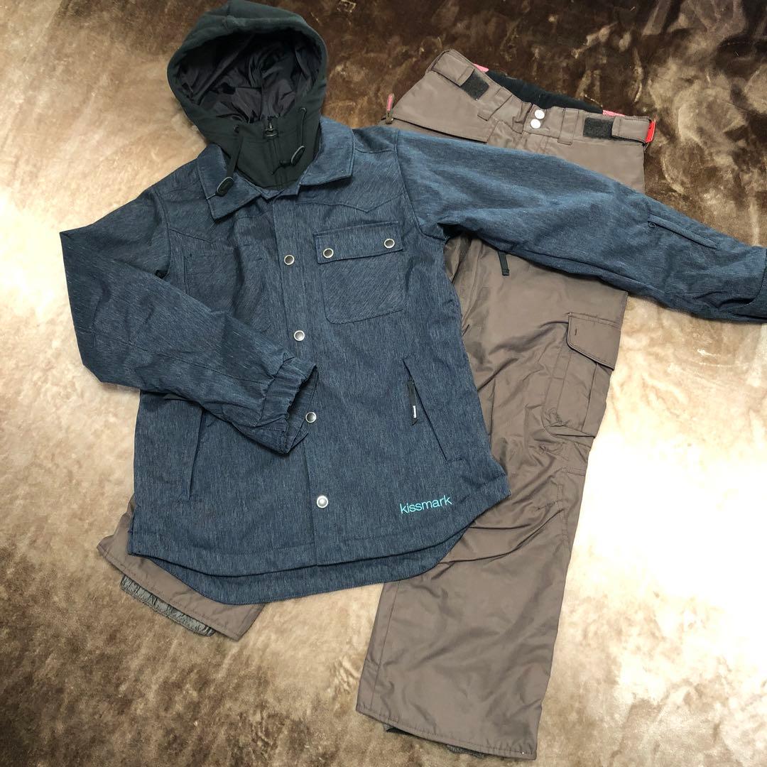 kissmark スノーウェア　上下セット　M 美品♫ スノーボード