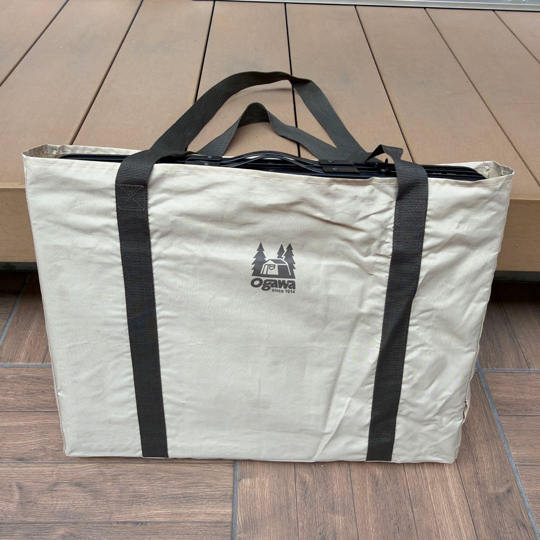 オガワ　３ハイ＆ローテーブル　タフメッシュ　ブラック