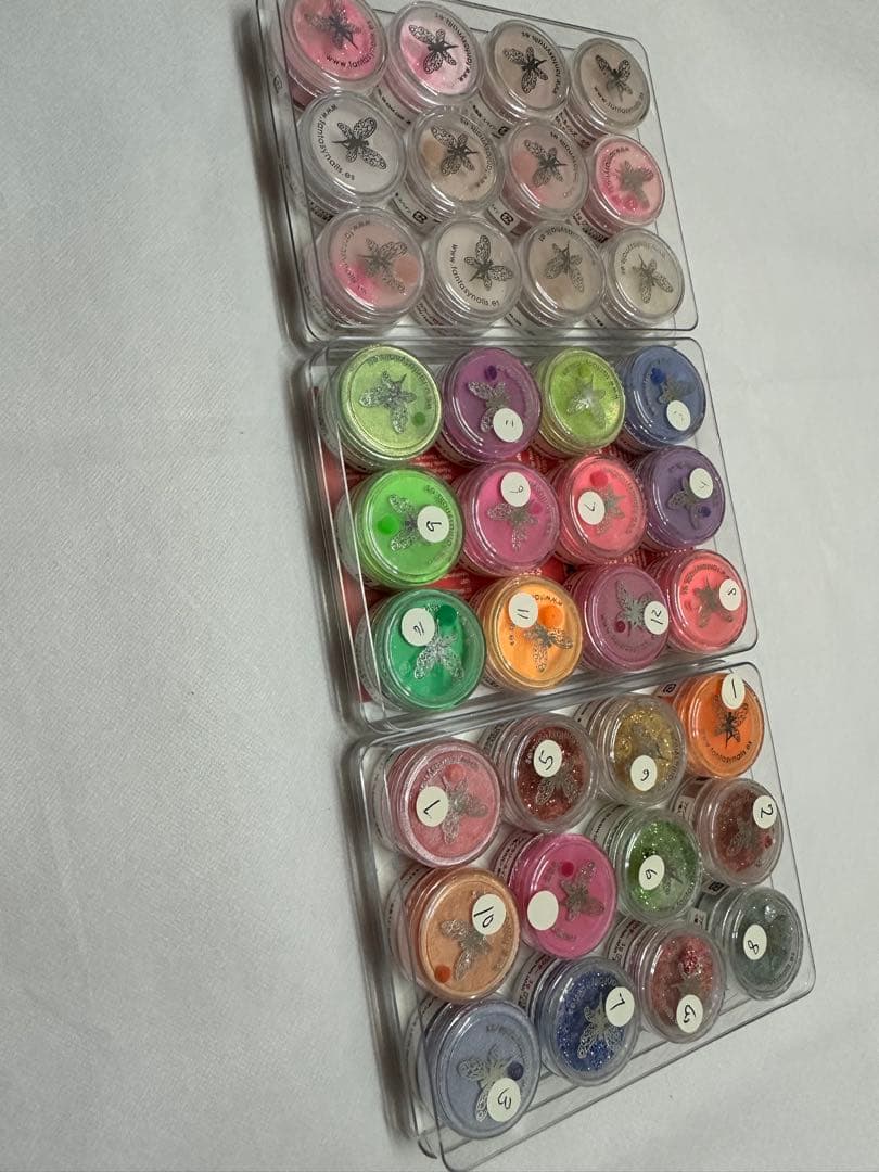 ネイルアート用カラーパウダー 36個セット