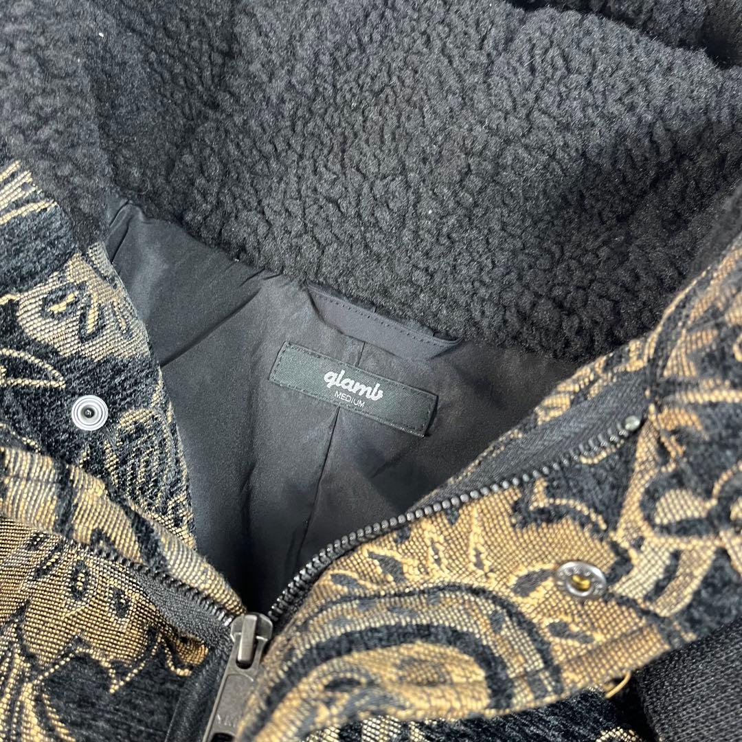 美品　glamb　グラム　モッズコート　ペイズリー柄 M