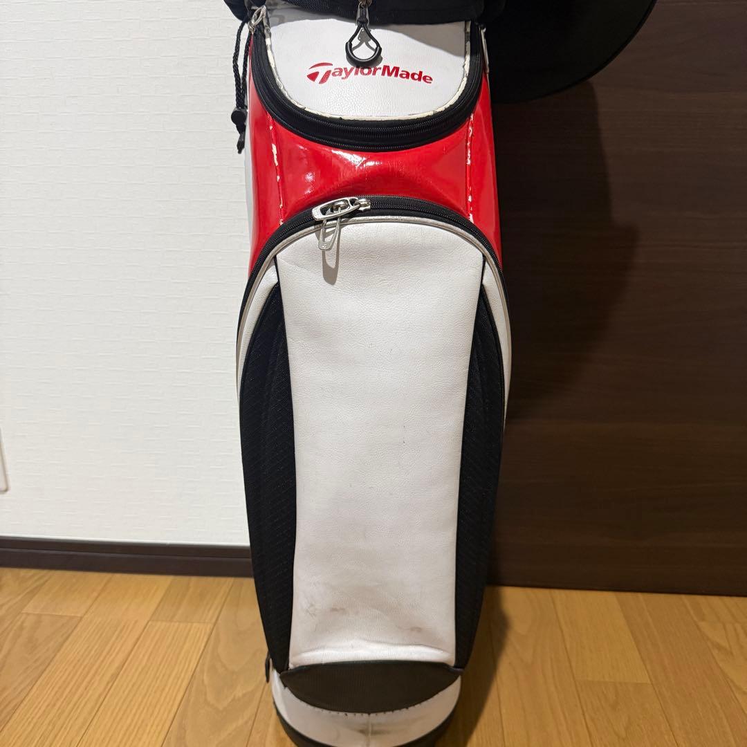 Taylormade ゴルフバッグ キャディバッグ 白 赤