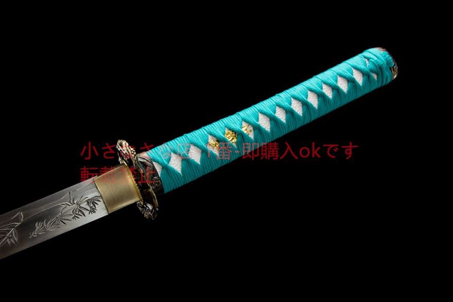 翠竹武士刀-高性能マンガン鋼    古兵器 武具　刀装具　日本刀　模造刀 居合刀