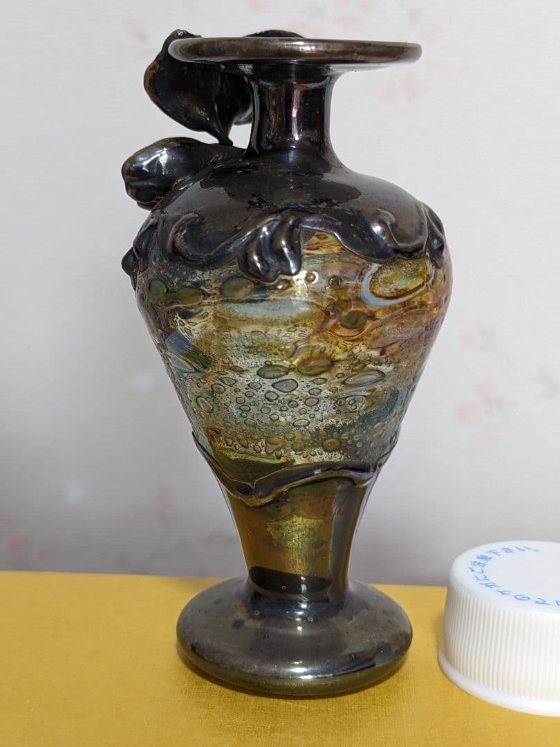 ⭐欧米 西洋アンティーク アールヌーボー エナメル彩ガラス 古美術骨董品