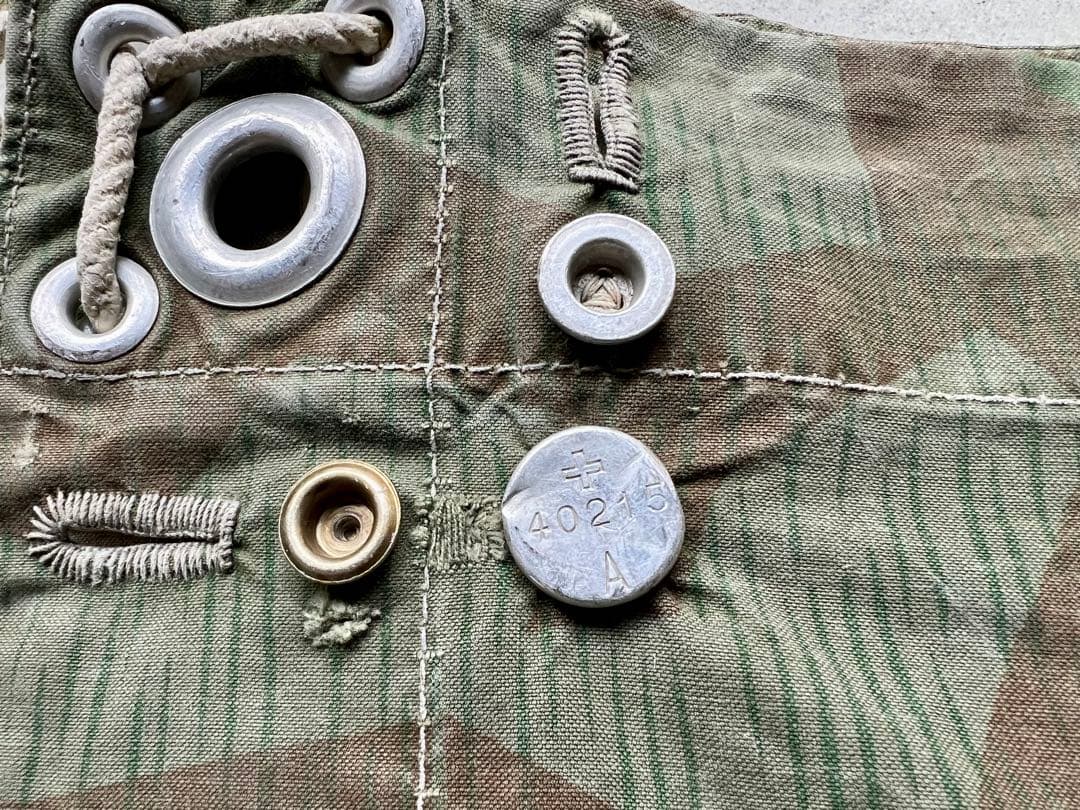 実物 40s スイス軍幕 スプリンターカモ ツェルトバーン ミリタリー テント