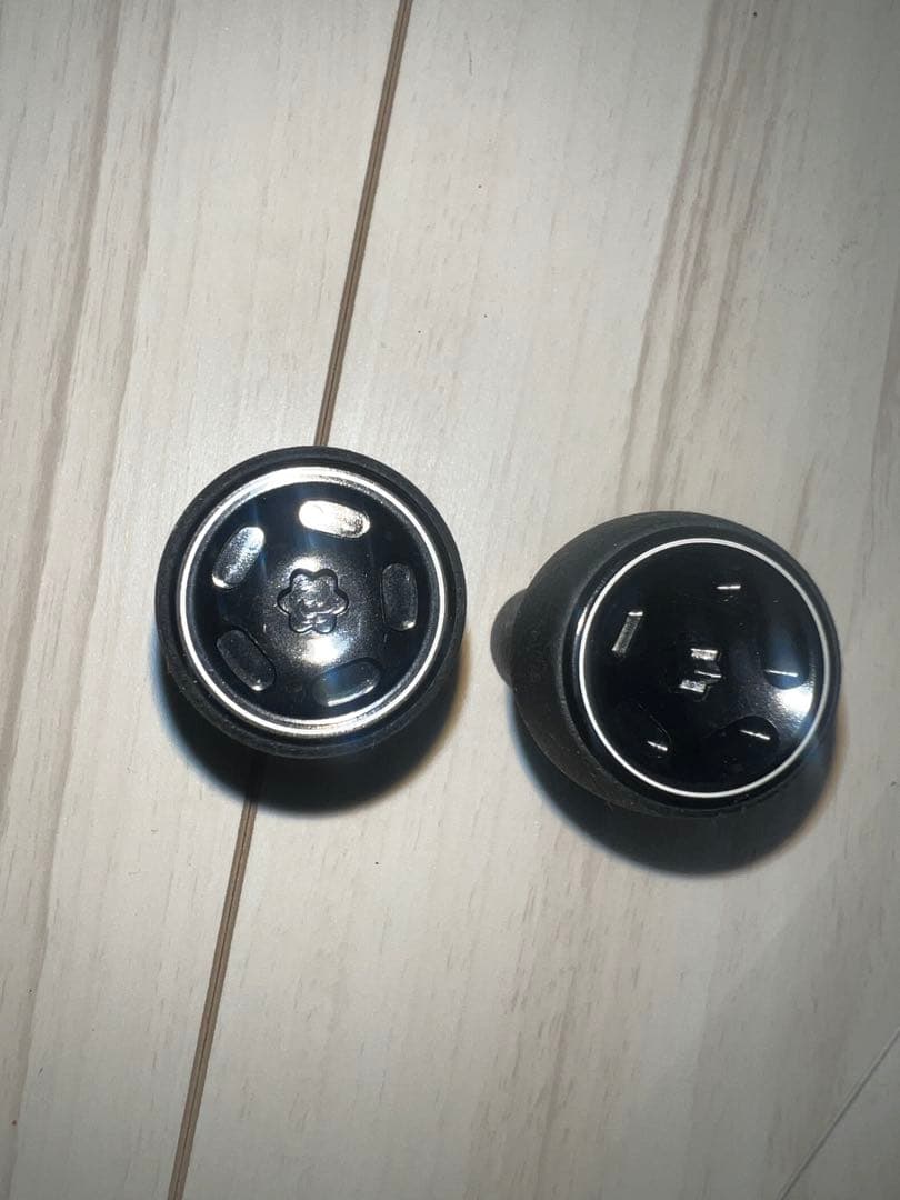 バリアル100 ブラック　フラットノブ＆純正ノブ　シマノ左巻きナット付き