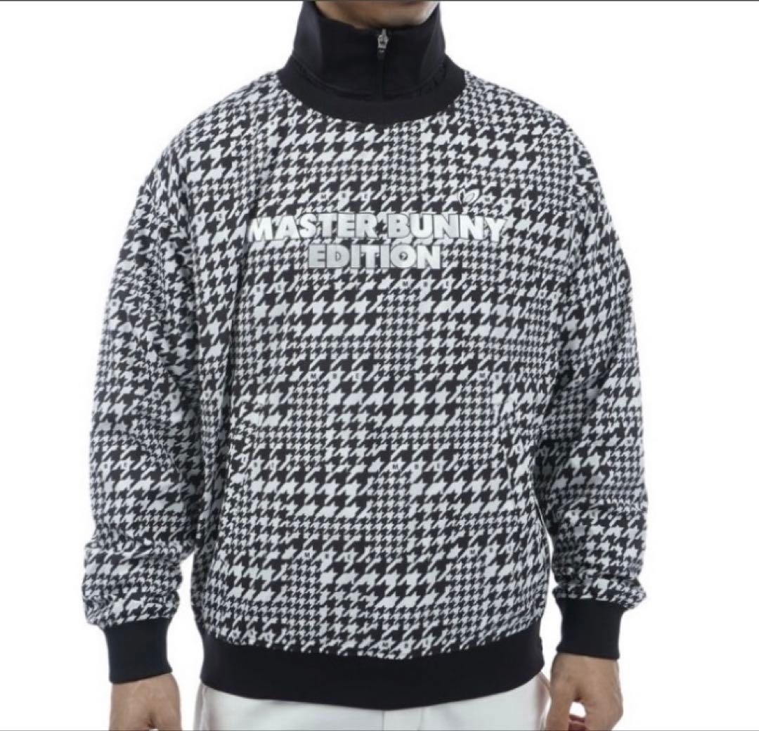 新品 マスターバニー 千鳥柄×ナイロンストレッチ 撥水ジャケット(4)M/白