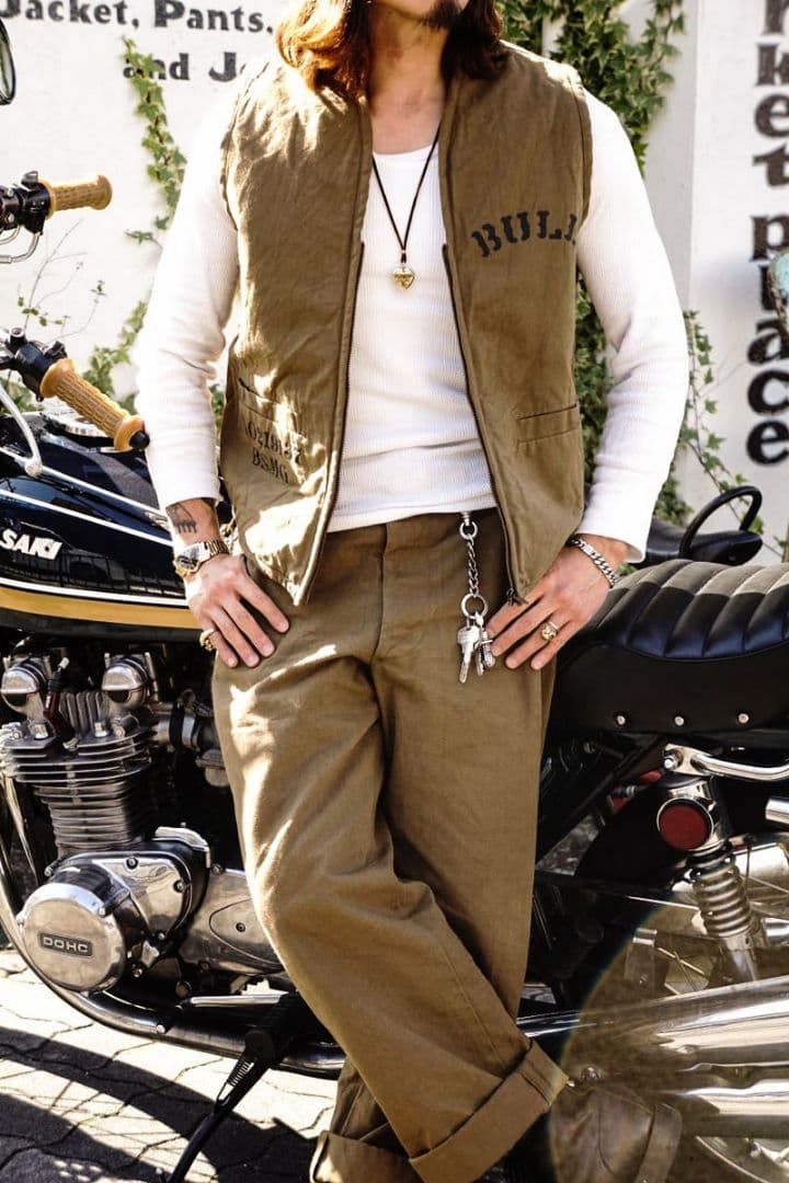 トップス BAY SIDE MOTOR GEAR B.S.M.G. PMCDUCKVEST