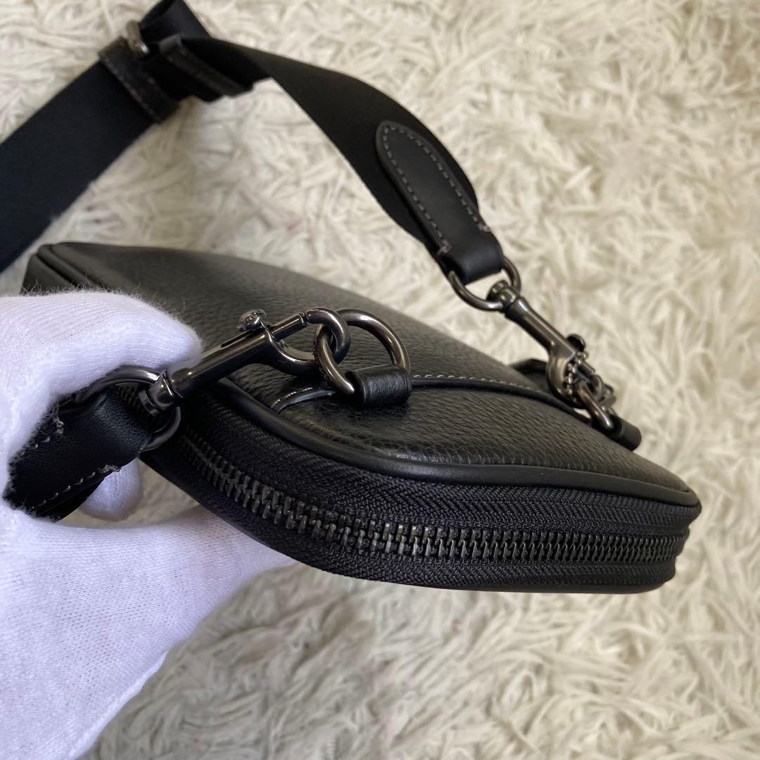 未使用保管品 コーチ ショルダーバッグ エイデンクロスボディ ペプルドレザー