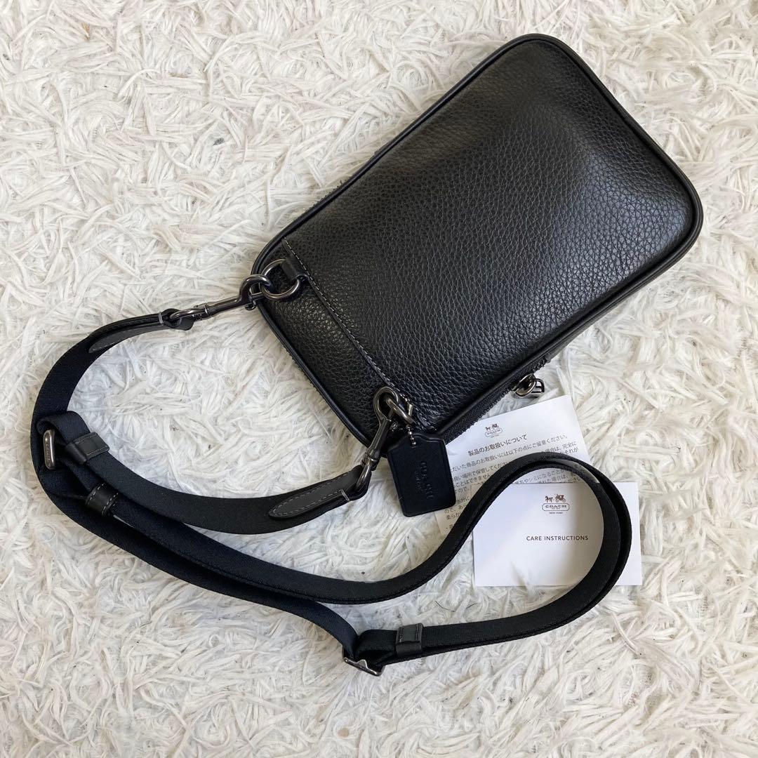 未使用保管品 コーチ ショルダーバッグ エイデンクロスボディ ペプルドレザー