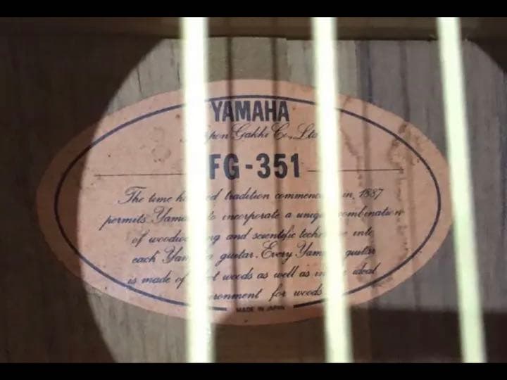 YAMAHA FG−351  1975~76 フルオリジナル ハードケース付