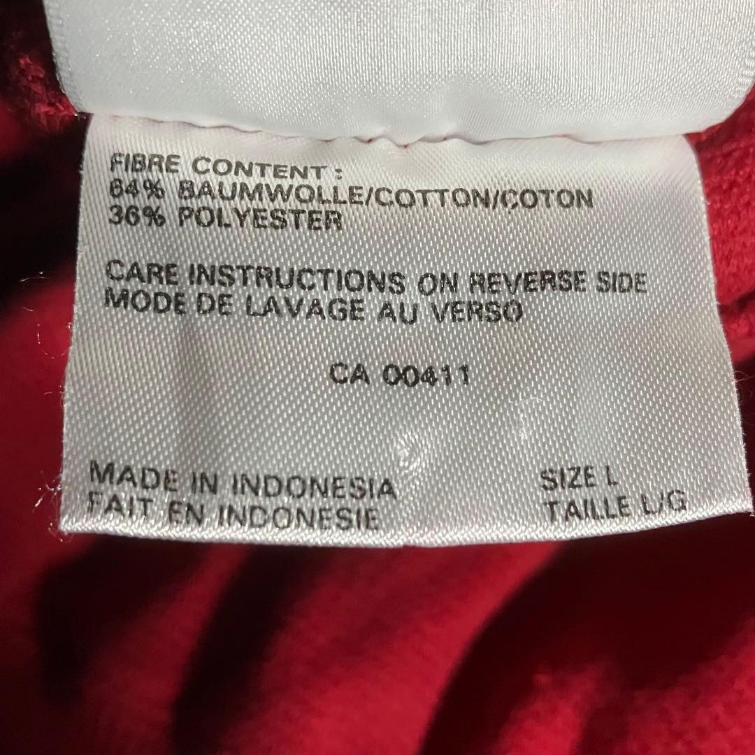 adidas 白タグ　80s スウェット　F192 赤　白　ビッグロゴ　XL程