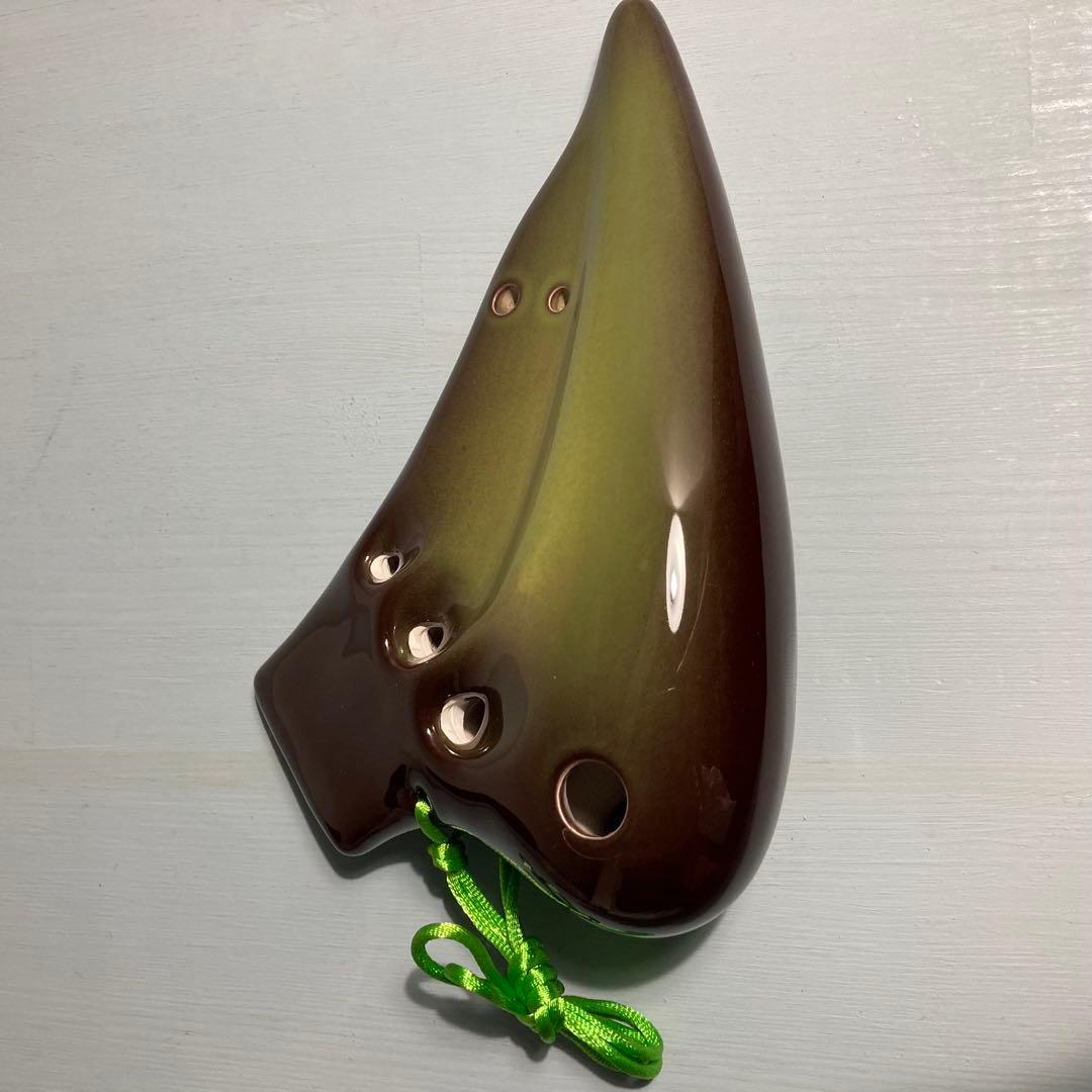 【新品未使用】TNGオカリナ トリプル アルト C管 グラデーショングリーン