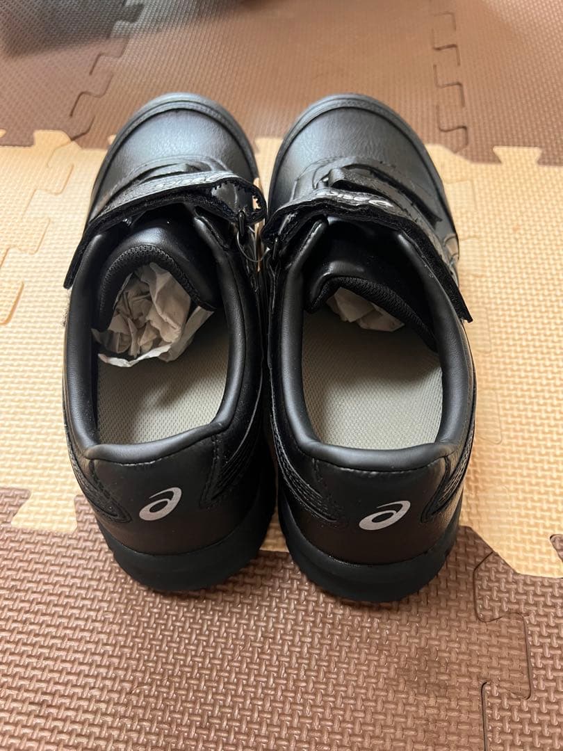 asics 安全靴 黒 ベルクロ式 JAA認証