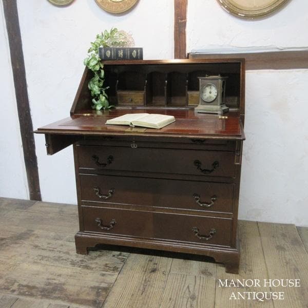 イギリス アンティーク 家具 ライティングビューロー デスク 机 6899c