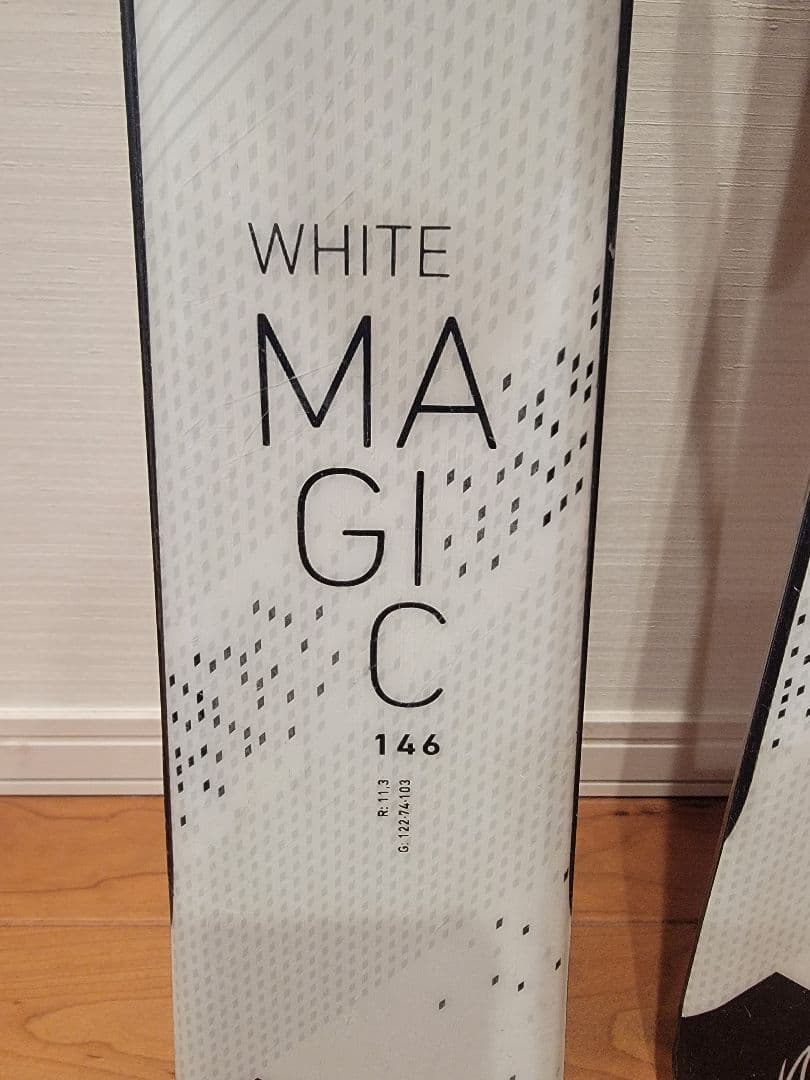 スキー板　エラン　elan ホワイトマジック 146cm ビンディング付き