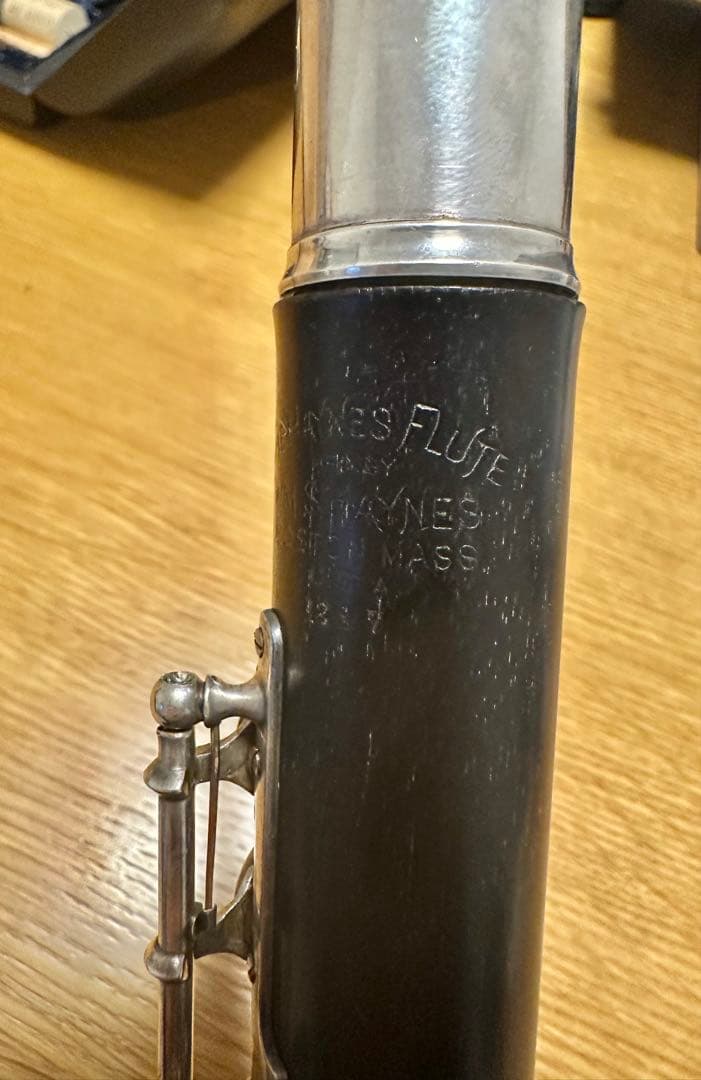 木製ヘインズフルート(頭部管2本付き(木製・銀製))